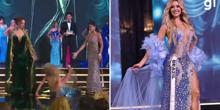 Miss que escorregou e caiu na final de concurso planeja curso para 'preparar mulheres e meninas para os palcos da vida' no RS